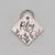 Diamond Pet ID Tag, Floral Series, LPT022