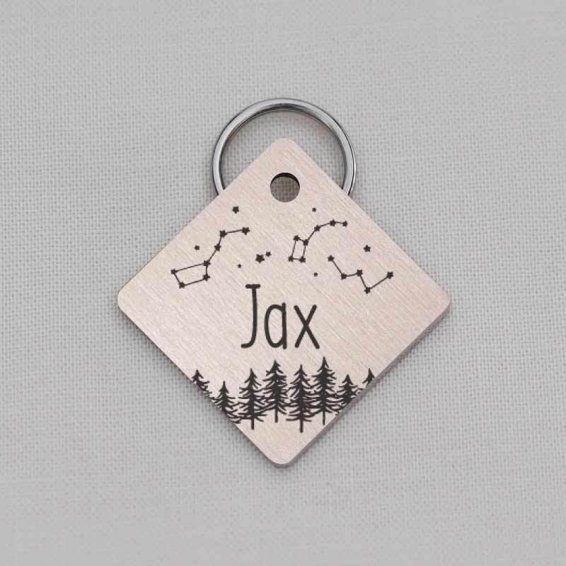 Diamond Pet ID Tag, Outer Space and Stars Series, LPT026
