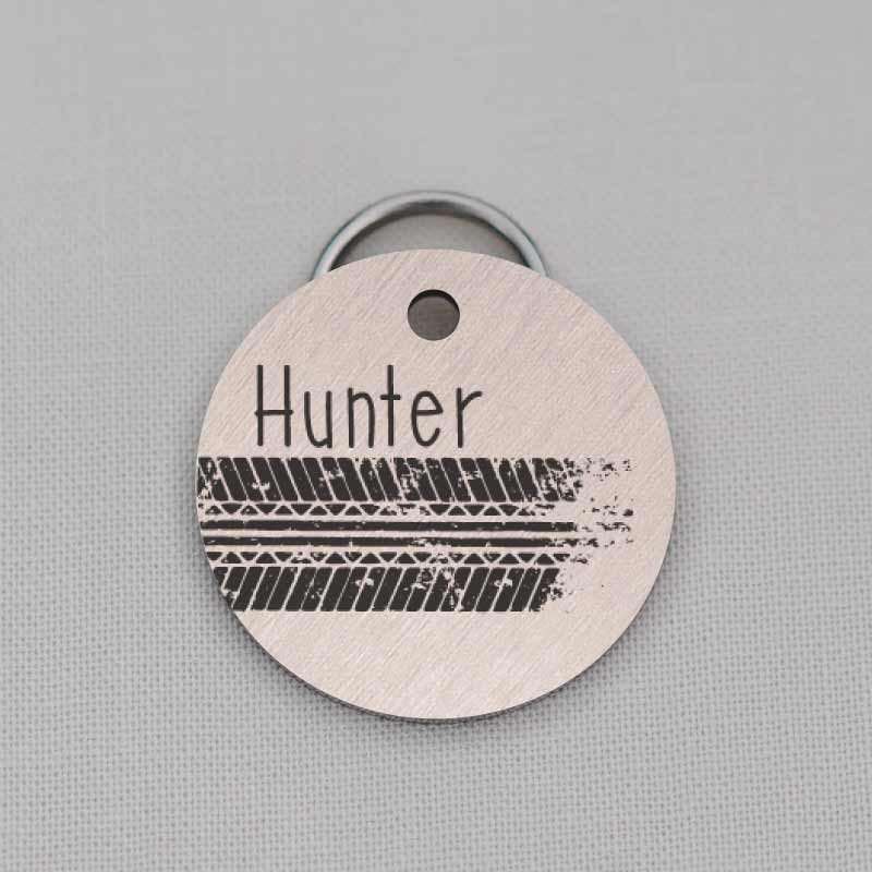 Round Engraved Dog Tag for Dog, Rugged Series, MWPT10014