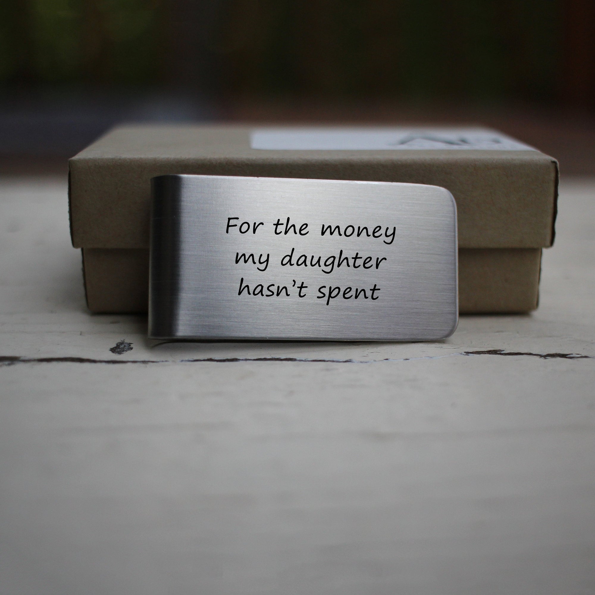 Laser Engraved Personalized Money Clip, Funny Saying, Custom Initial or Name on Father of the Bride Gift FOTB Gift, LGC10452