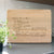 Laser Engraved Actual Recipe Block,  Personalized Cutting Board, Custom Grandma Gift, for Cook